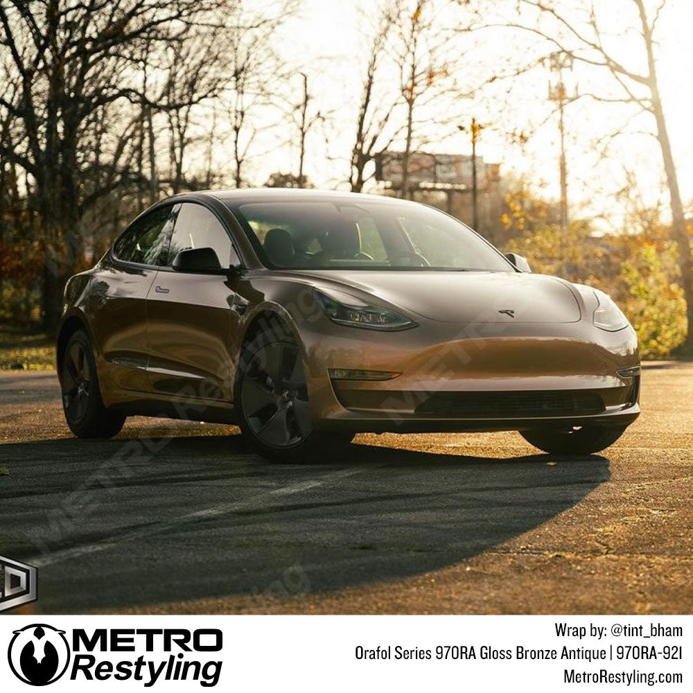 Bronze Tesla Wrap