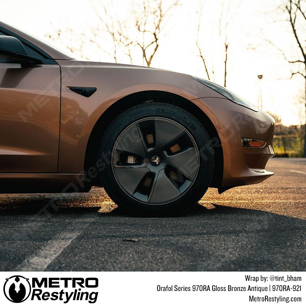 tesla bronze antique wrapped