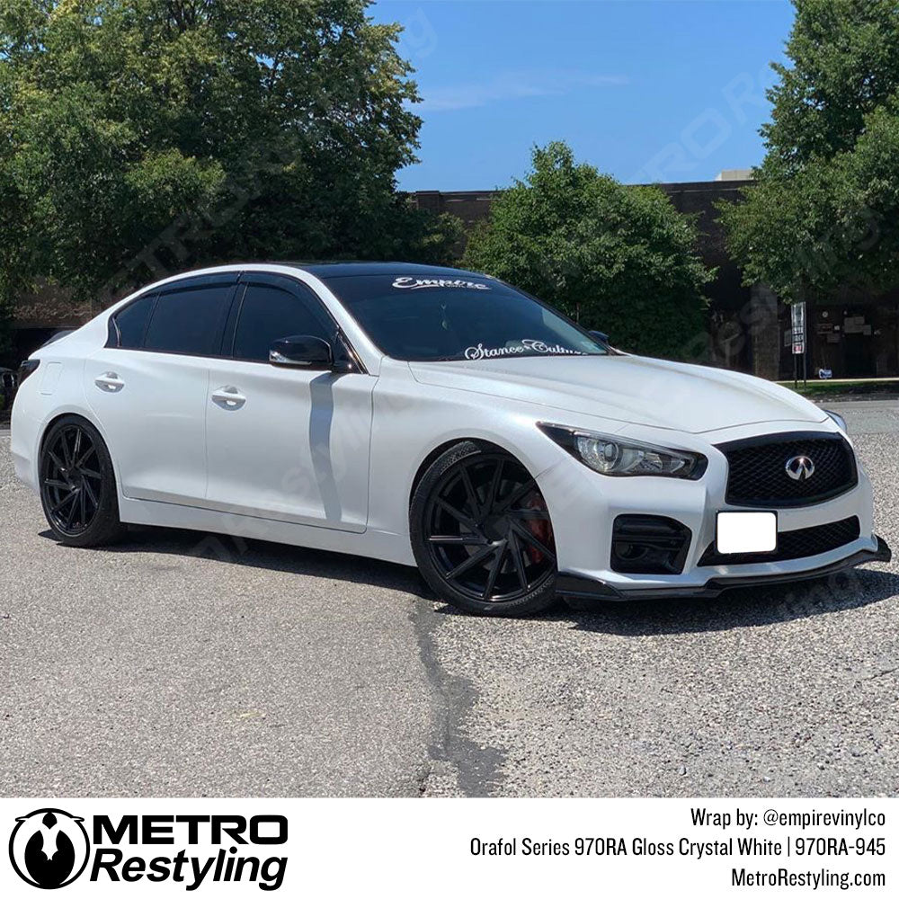 Gloss Crystal White Infiniti Wrap