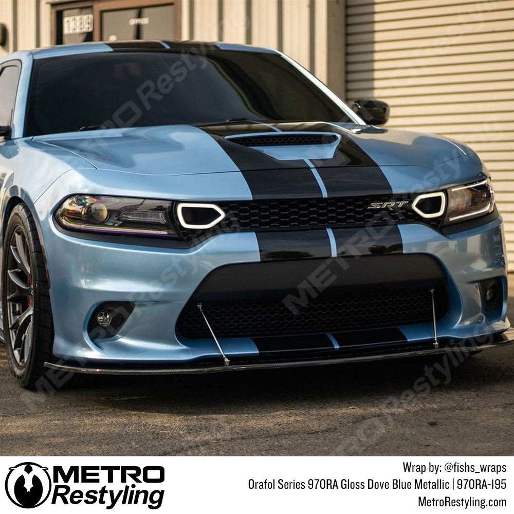 Gloss Dove Blue Metallic Vinyl Wrap