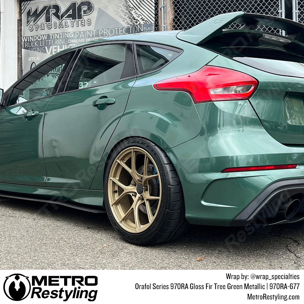 Tree Green Metallic Wrap