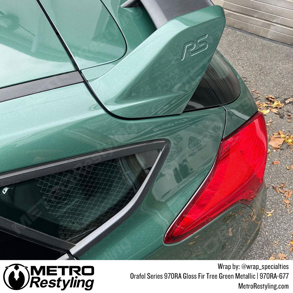 Green Shiny Ford Wrap