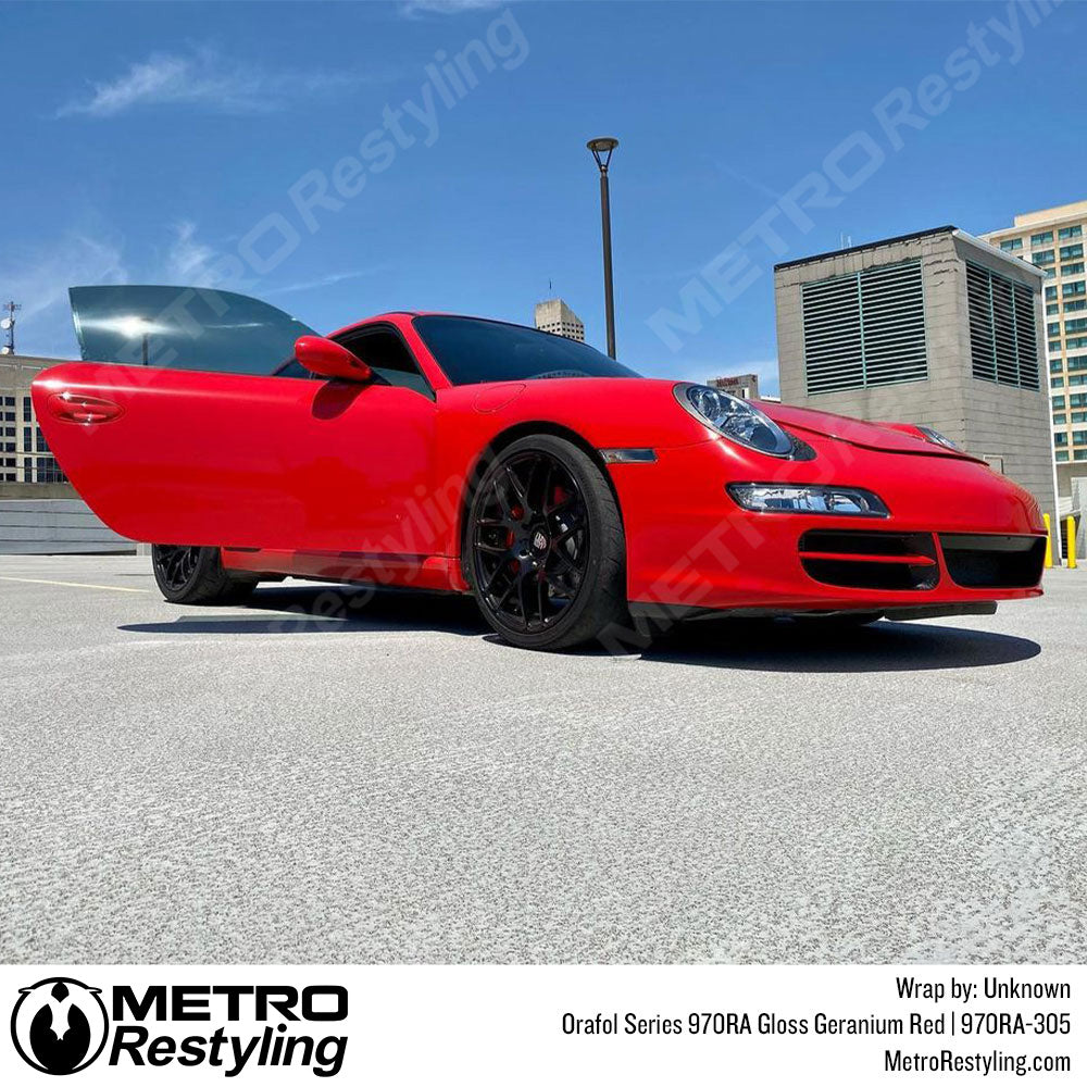 Glossy Red Car Wrap