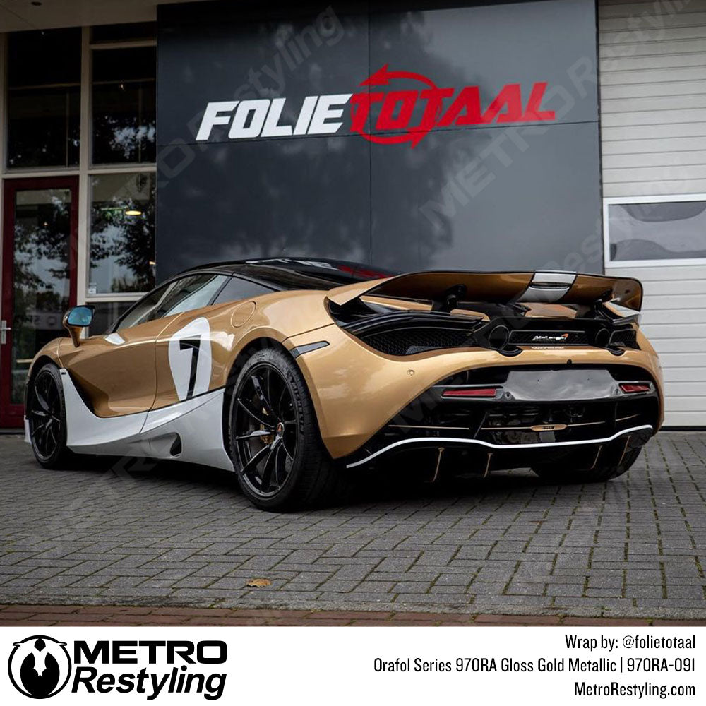 McLaren Gloss Gold Metallic Vinyl Wrap