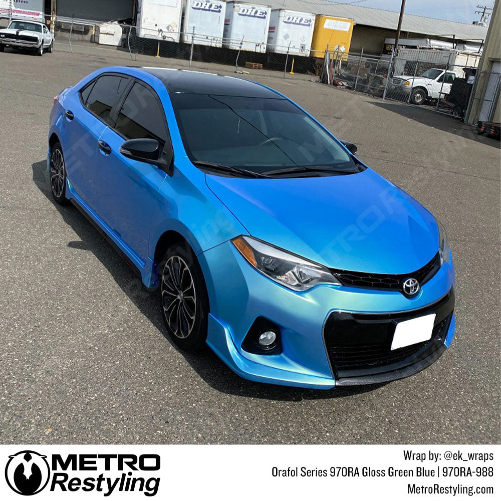 Toyota Glossy Green Blue Vinyl
