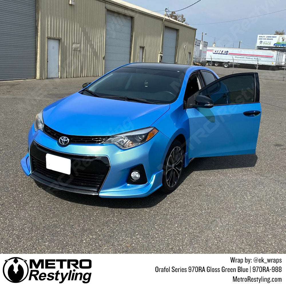 Toyota Green Blue Wrap