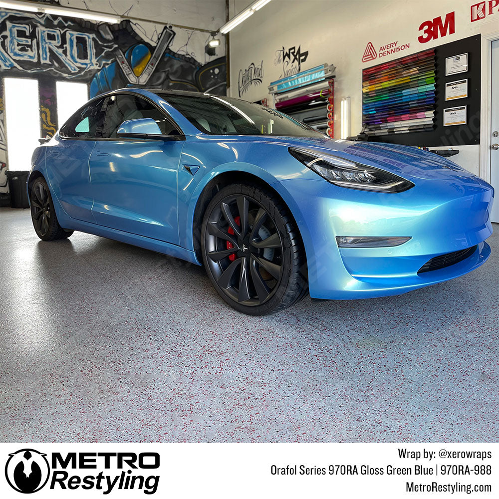 Green Blue Vinyl Wrap