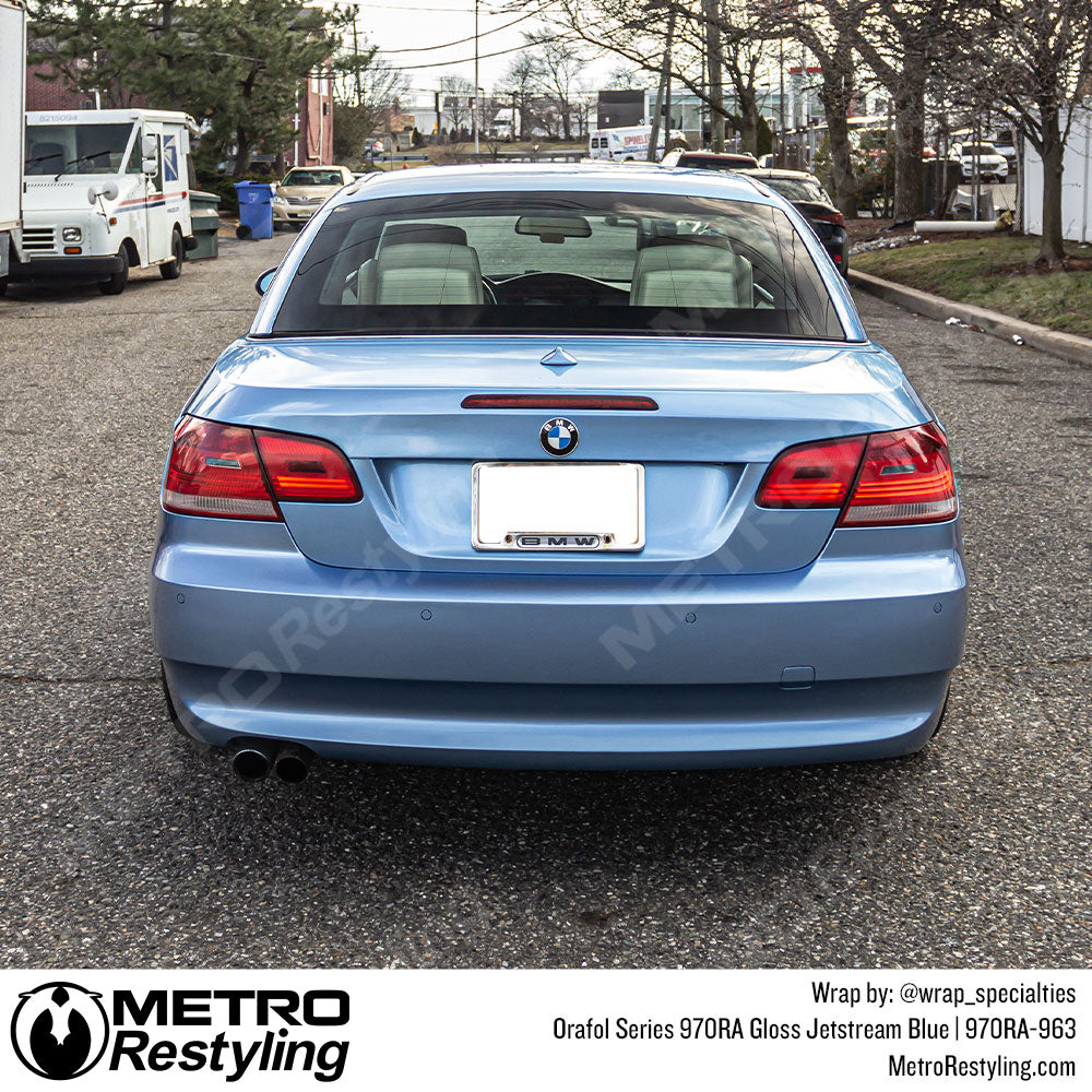 Glossy Blue BMW Wrap