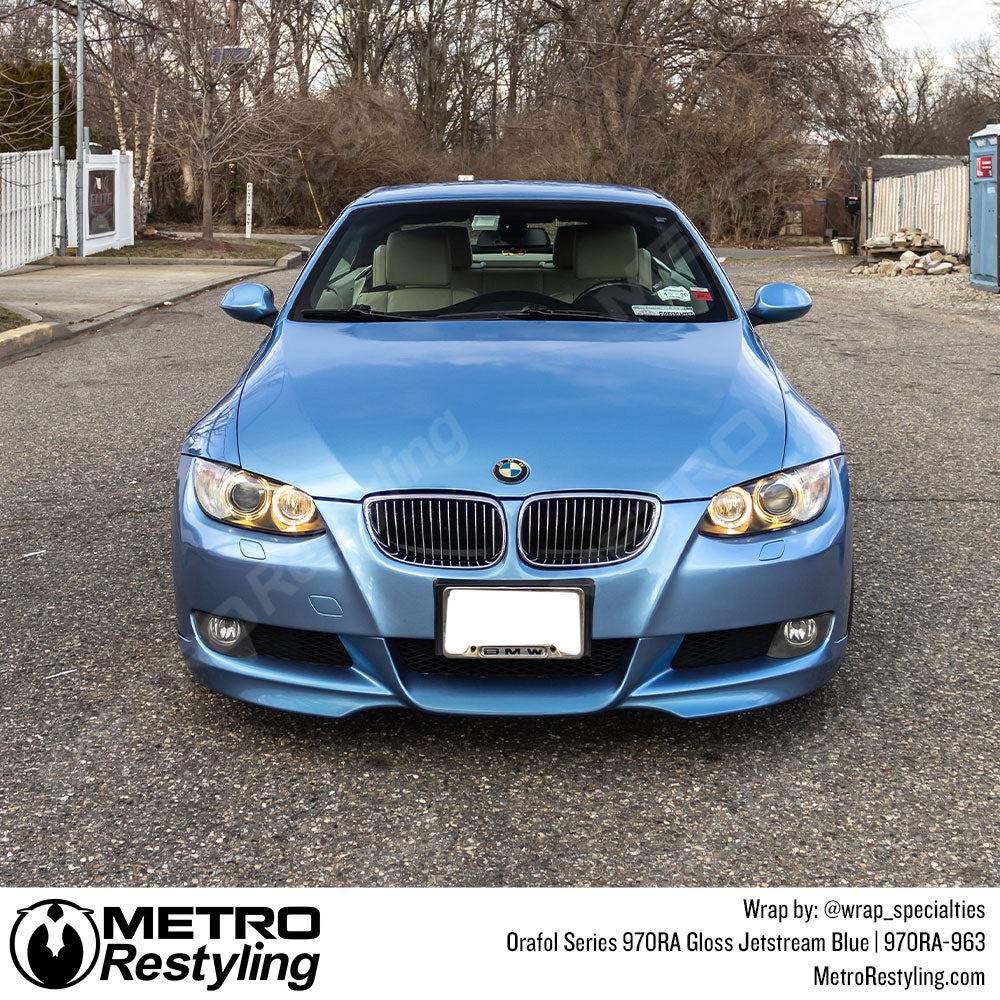 BMW Blue vinyl wrap