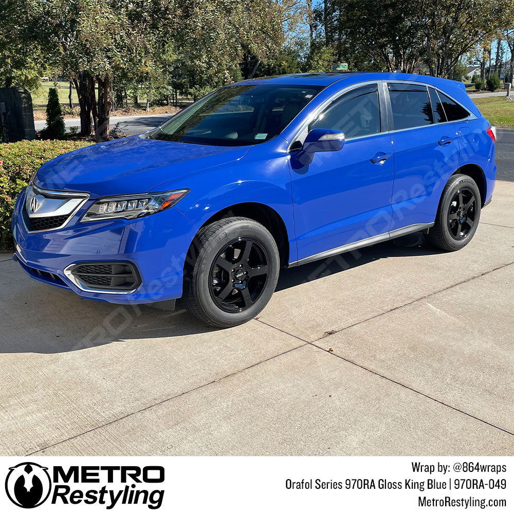 Acura Blue Gloss Vinyl Wrap