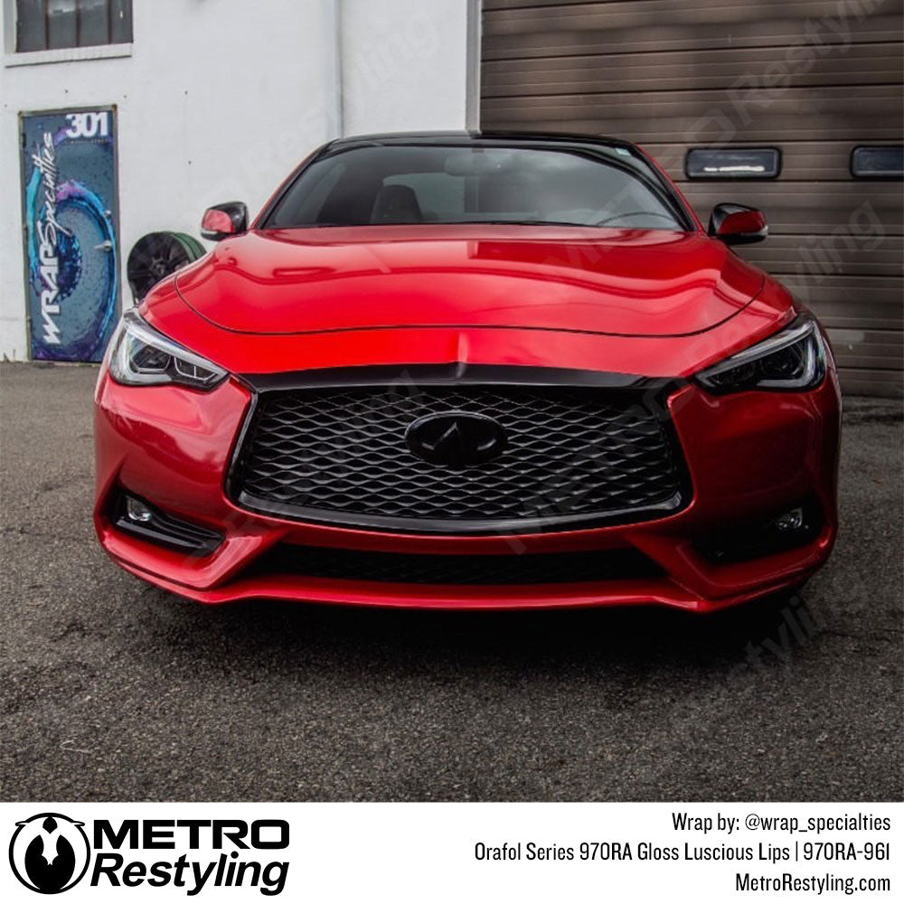 Gloss Red Lips Car Wrap