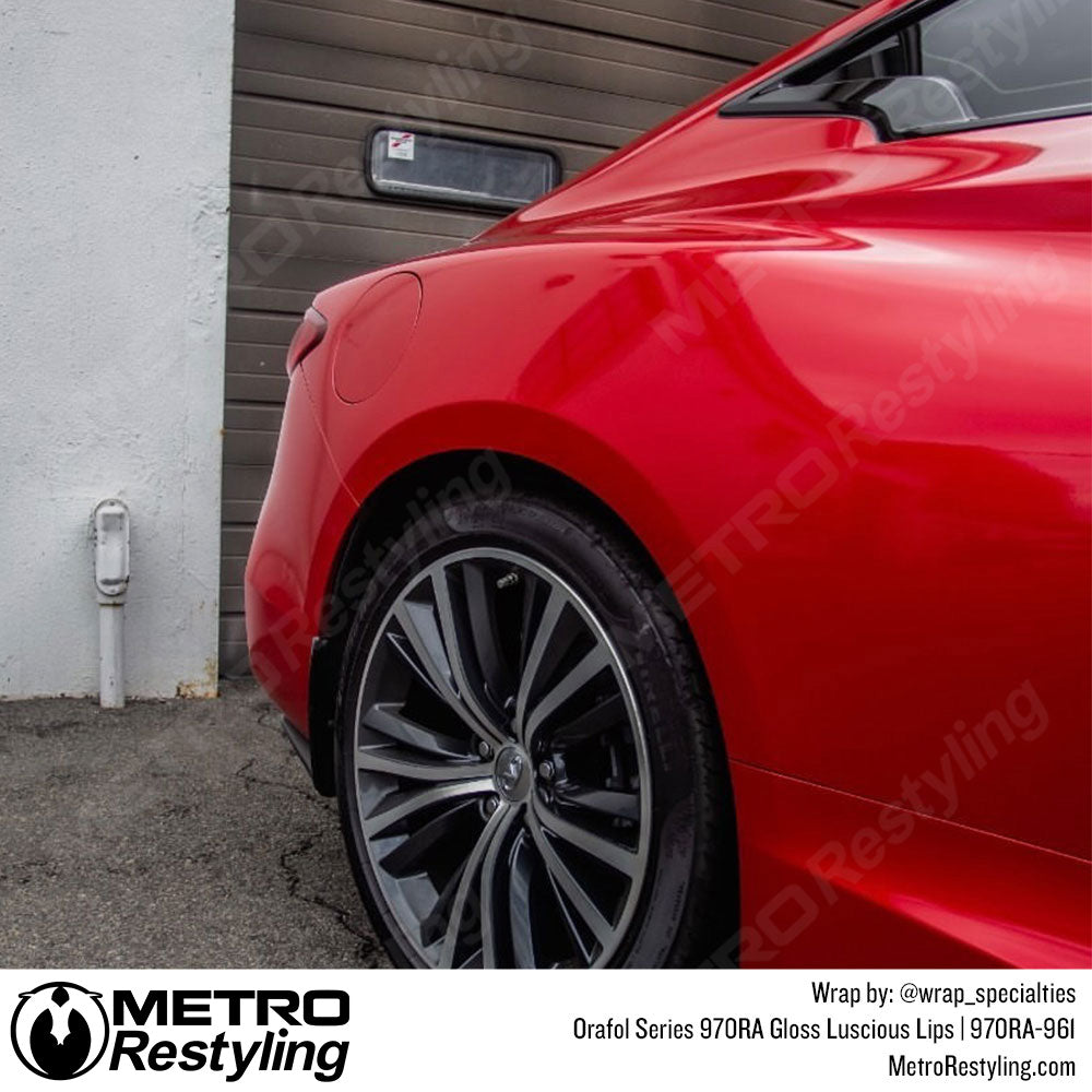 Orafol Red Car Wrap