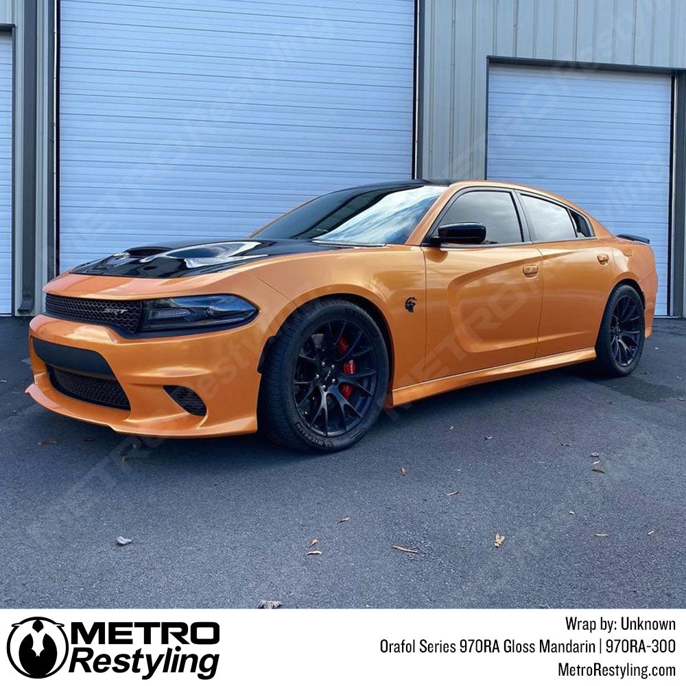 Dodge Gloss Mandarin Orange Wrap