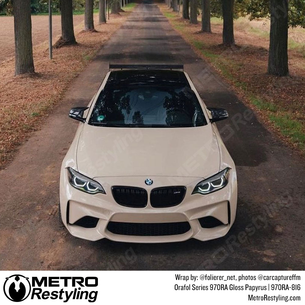 BMW tan wrap