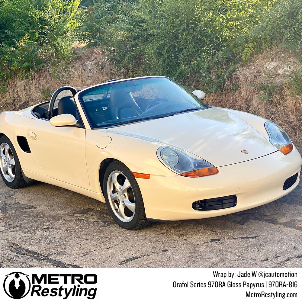 Porsche Gloss Papyrus Wrap