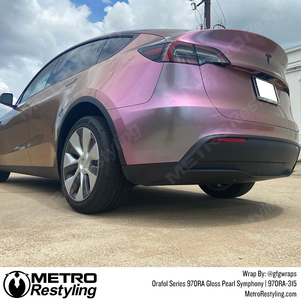 Glossy Pink Tesla Model Y