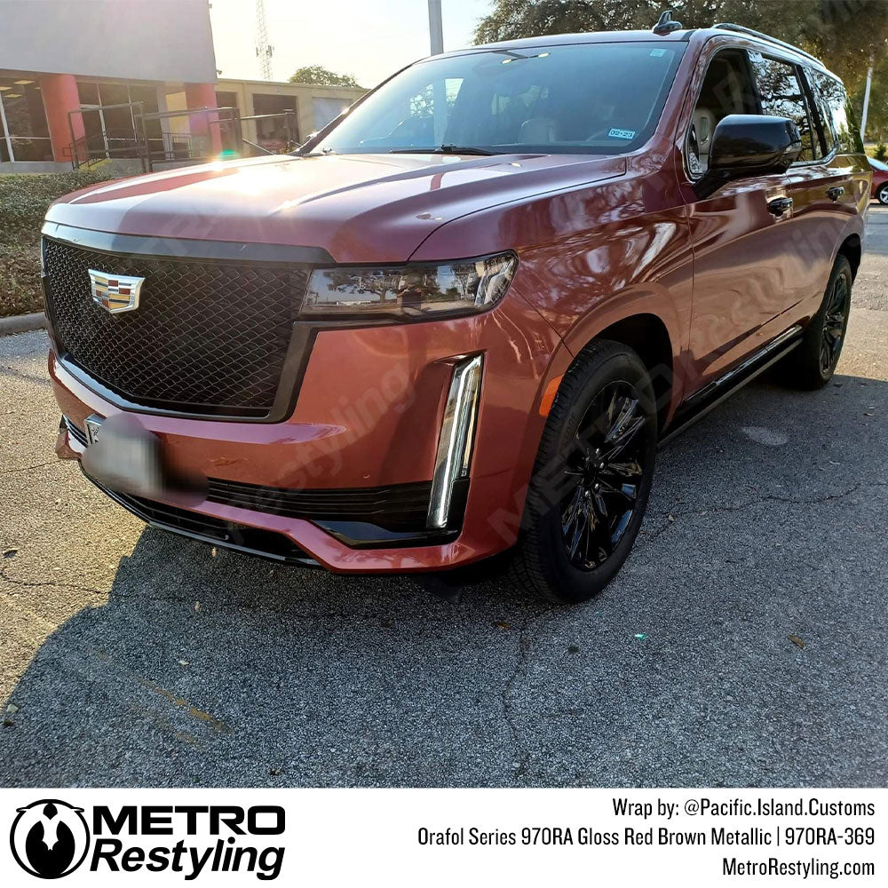 Red Brown Metallic Vinyl Wrap