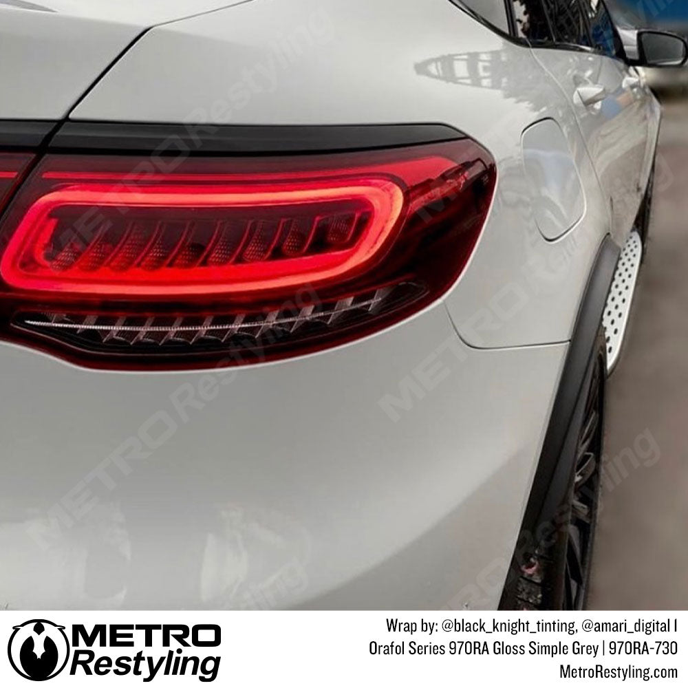 Gloss Simple Grey Vinyl Wrap