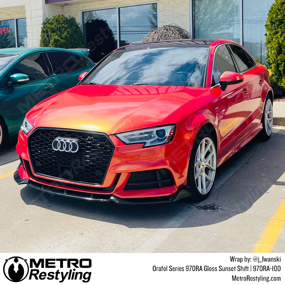 Audi gloss sunset shift wrapped