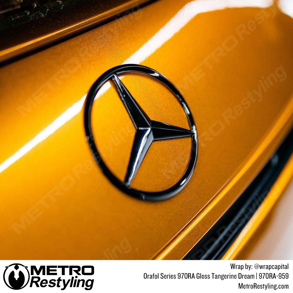Gloss Orange Car Wrap
