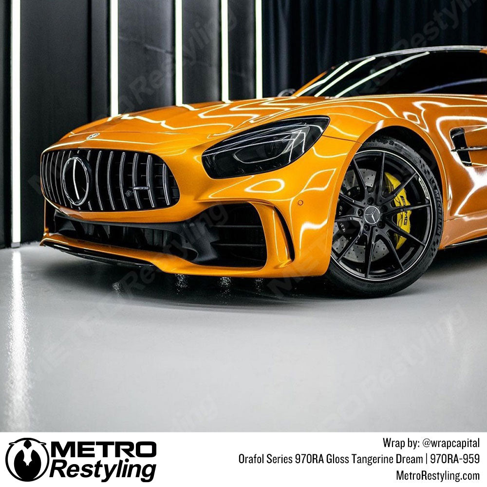 Gloss Orange Car Wrap