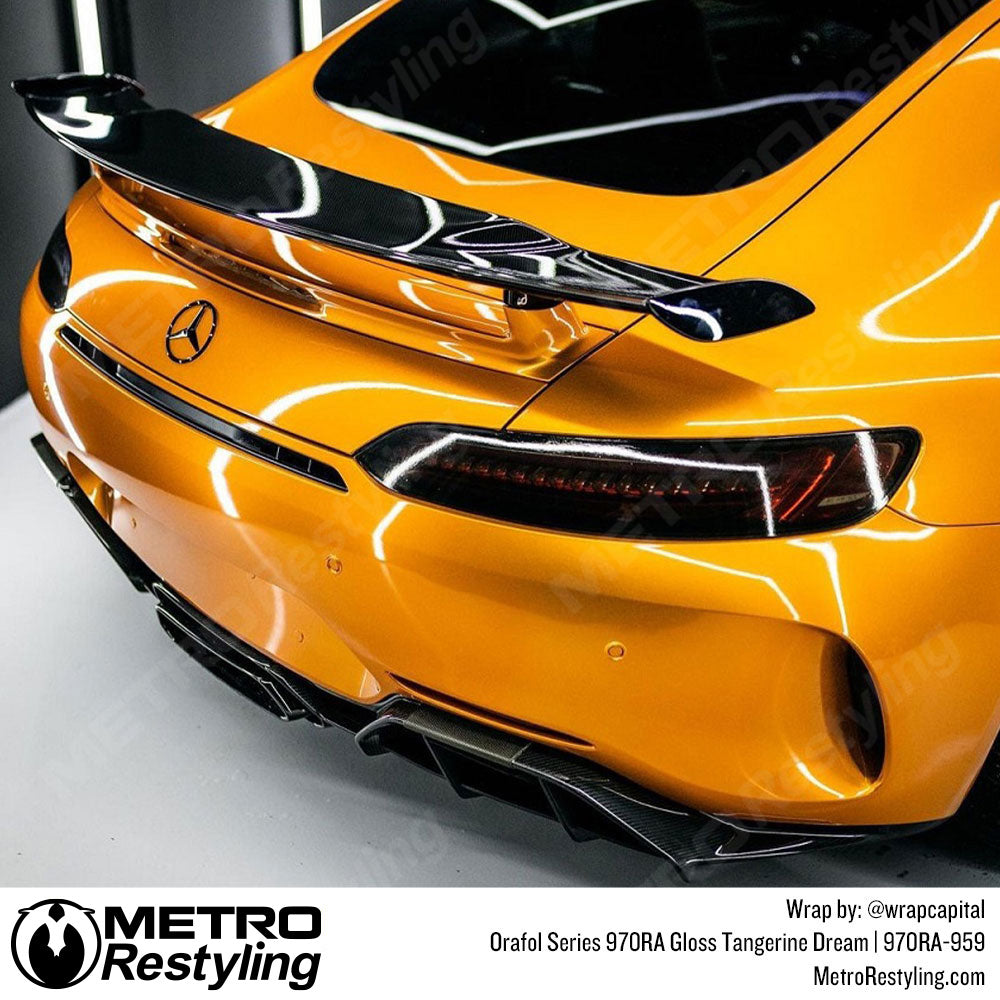 Gloss Orange Car Wrap