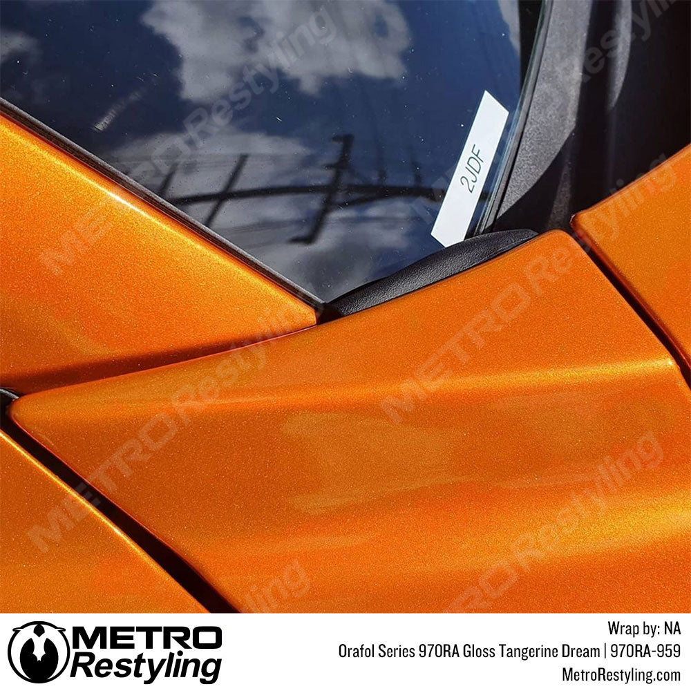 Gloss Orange Car Wrap