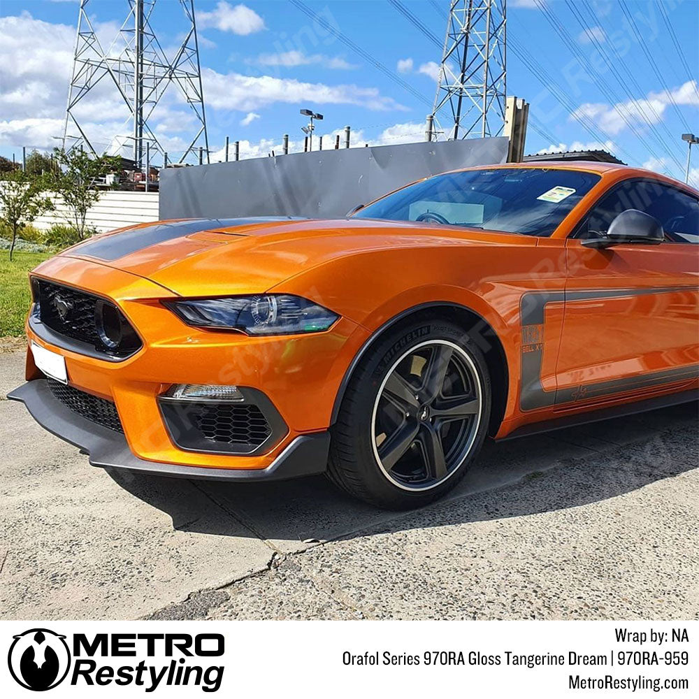 Gloss Orange Car Wrap