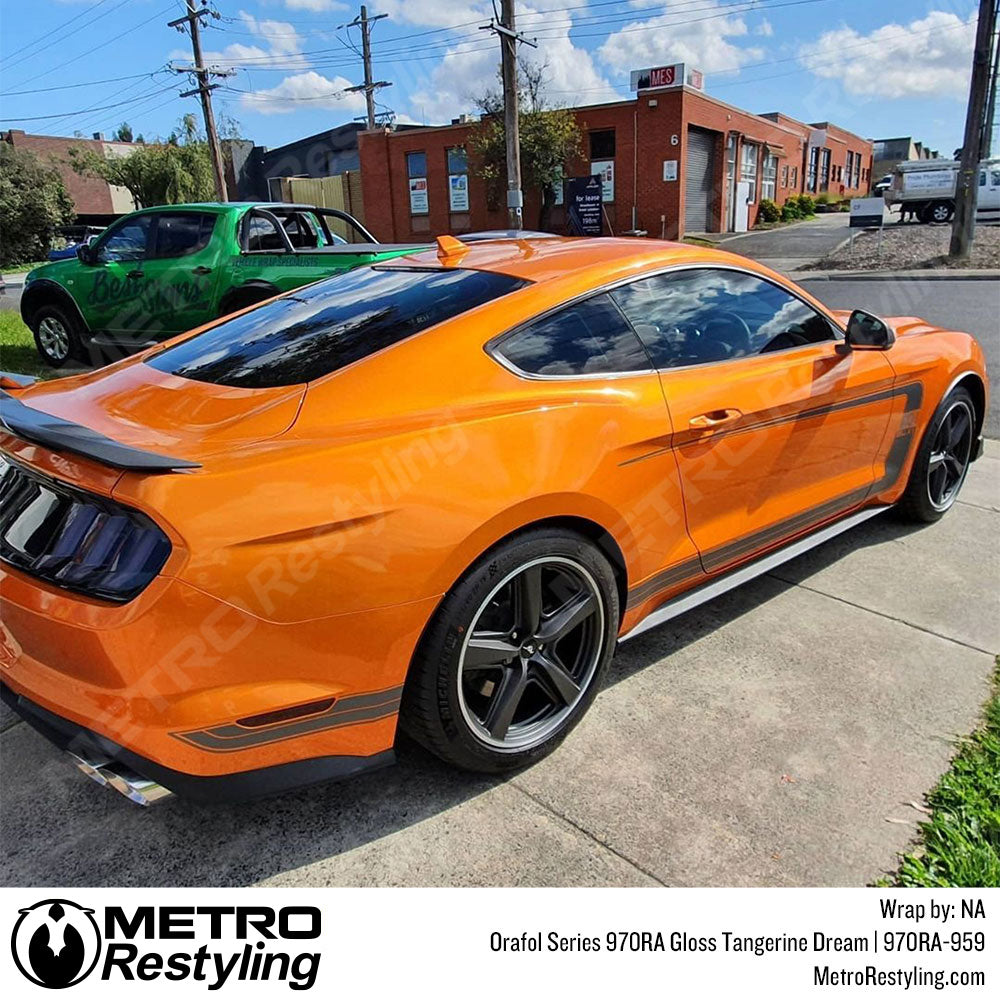 Gloss Orange Car Wrap