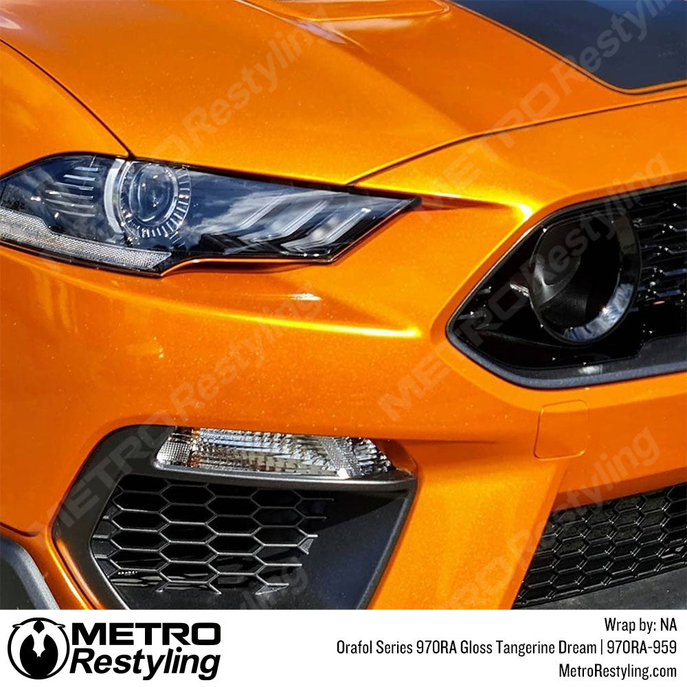 Gloss Orange Car Wrap