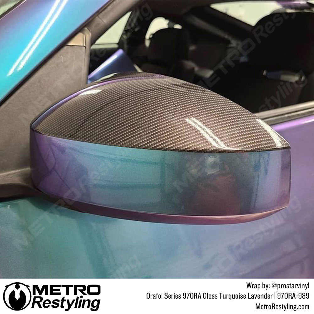 Gloss Turquoise Car window wrap