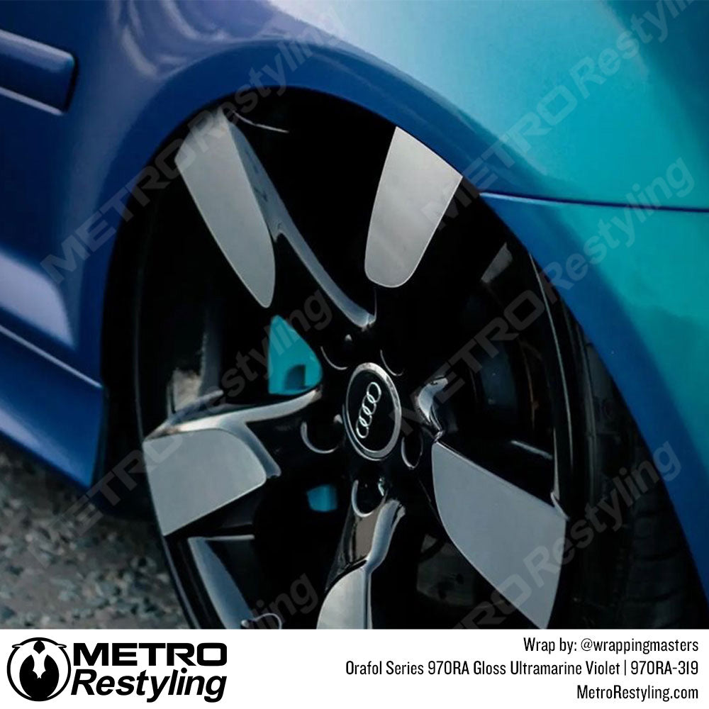 Glossy Ultramarine Violet Audi Wrap