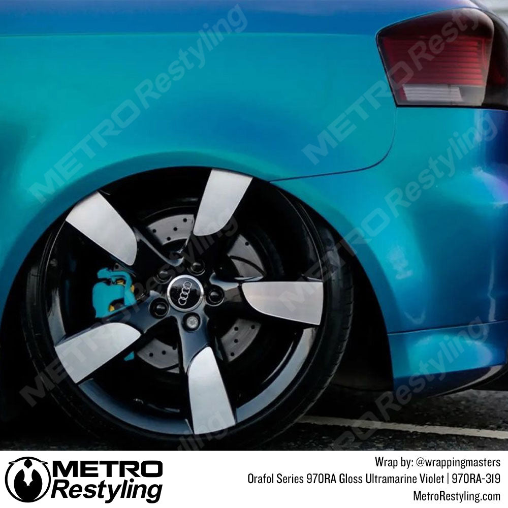 Car Wrap Blue Gloss Vinyl