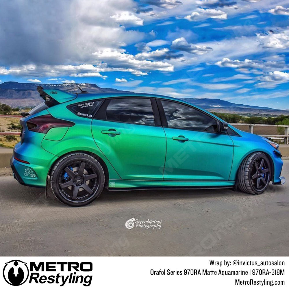 Aqua Colored Vinyl Wrap