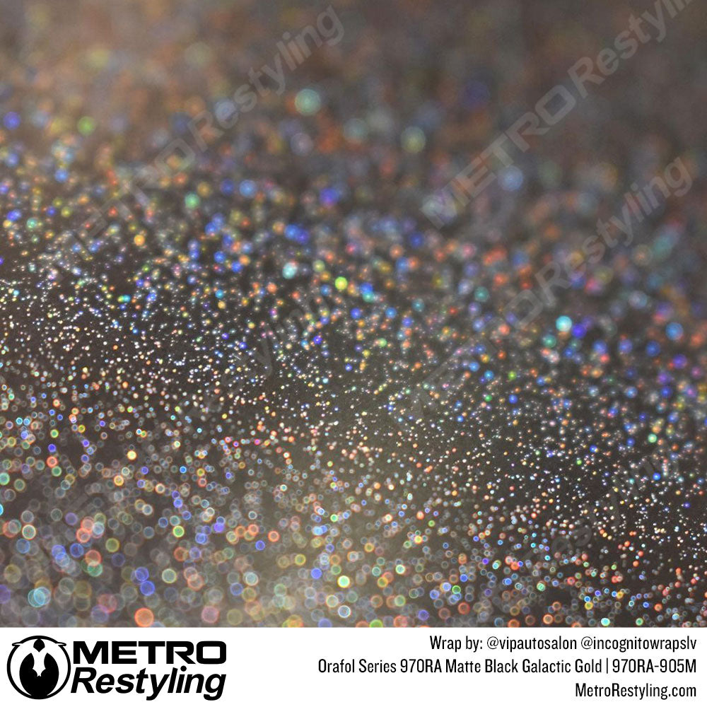 Matte Black Gold Vinyl Wrap