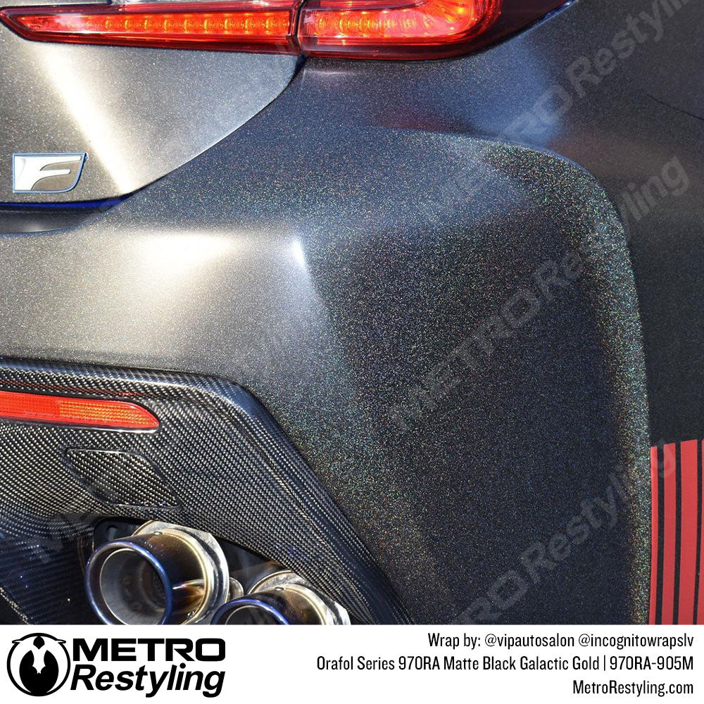 Black Galactic Gold Lexus Wrap
