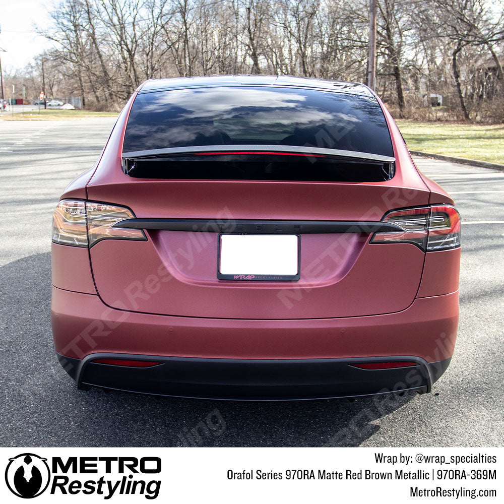 Matte Red Brown Metallic Vinyl Wrap