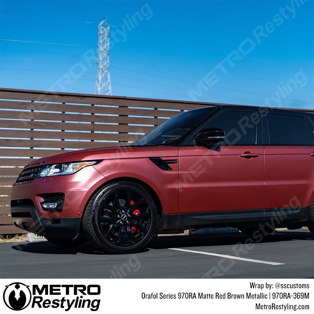 Red Brown Metallic Vinyl Wrap