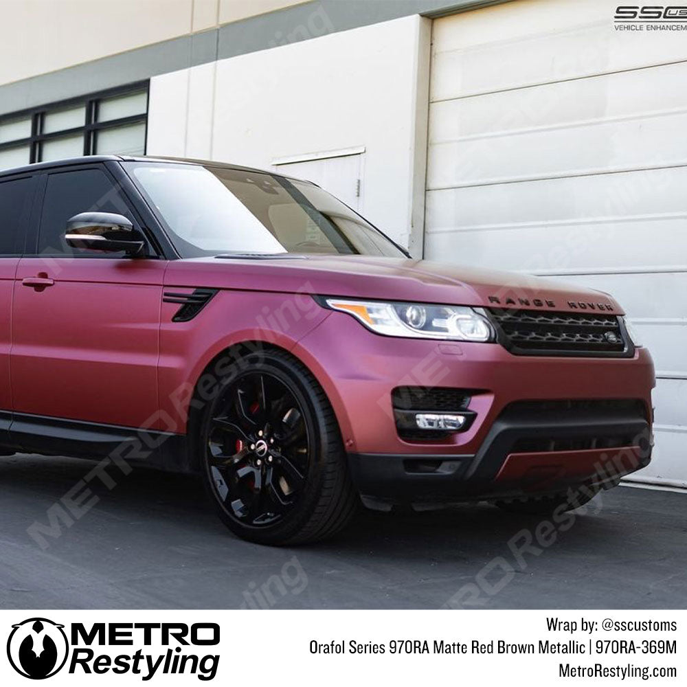 Range Rover Metallic Red Brown Wrap