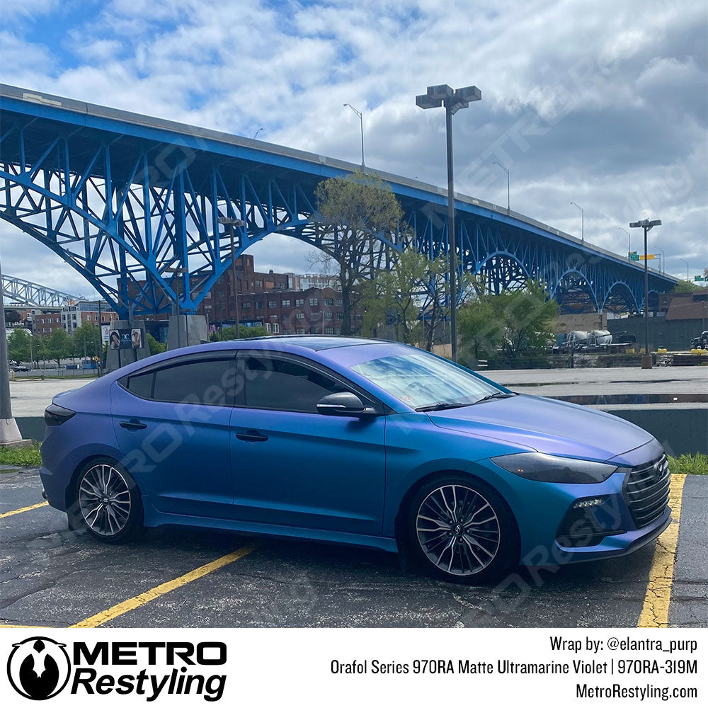 Ultramarine violet vinyl wrap