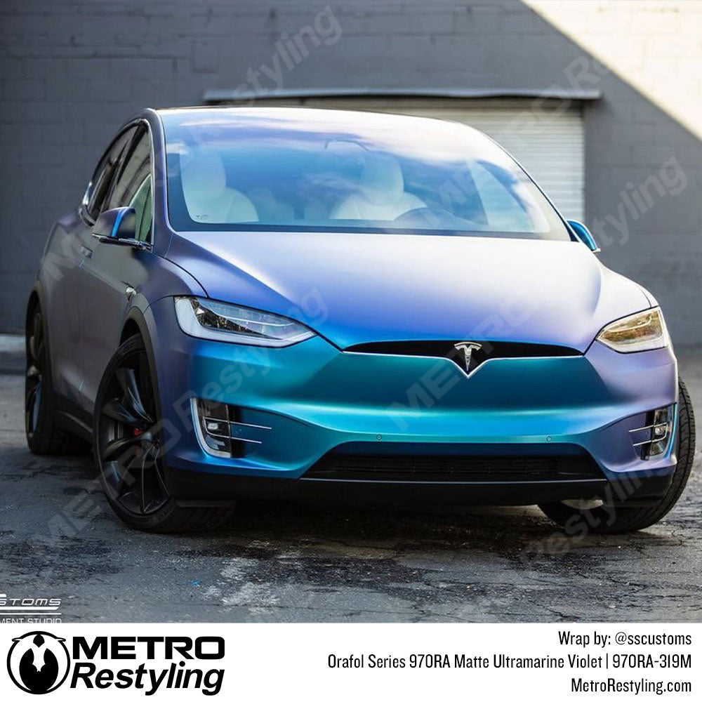 Tesla Ultramarine Violet Vinyl Wrap