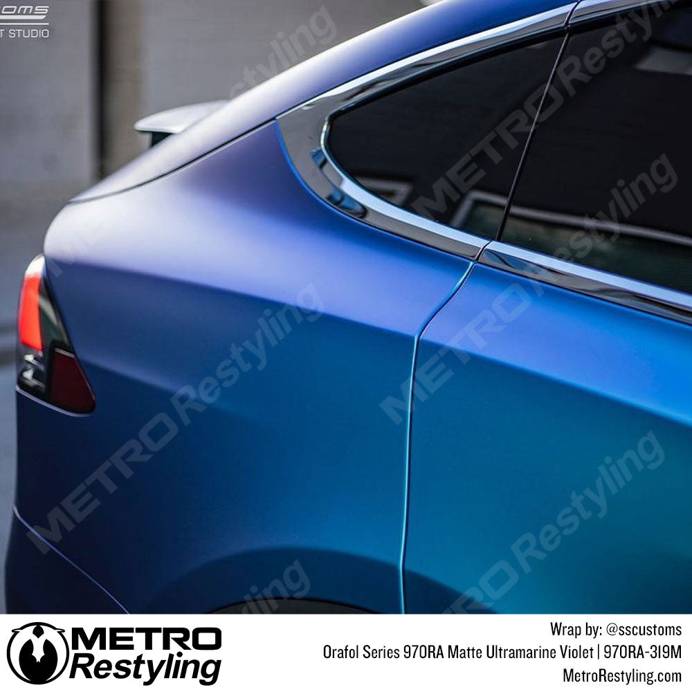 ultramarine violet Tesla wrap