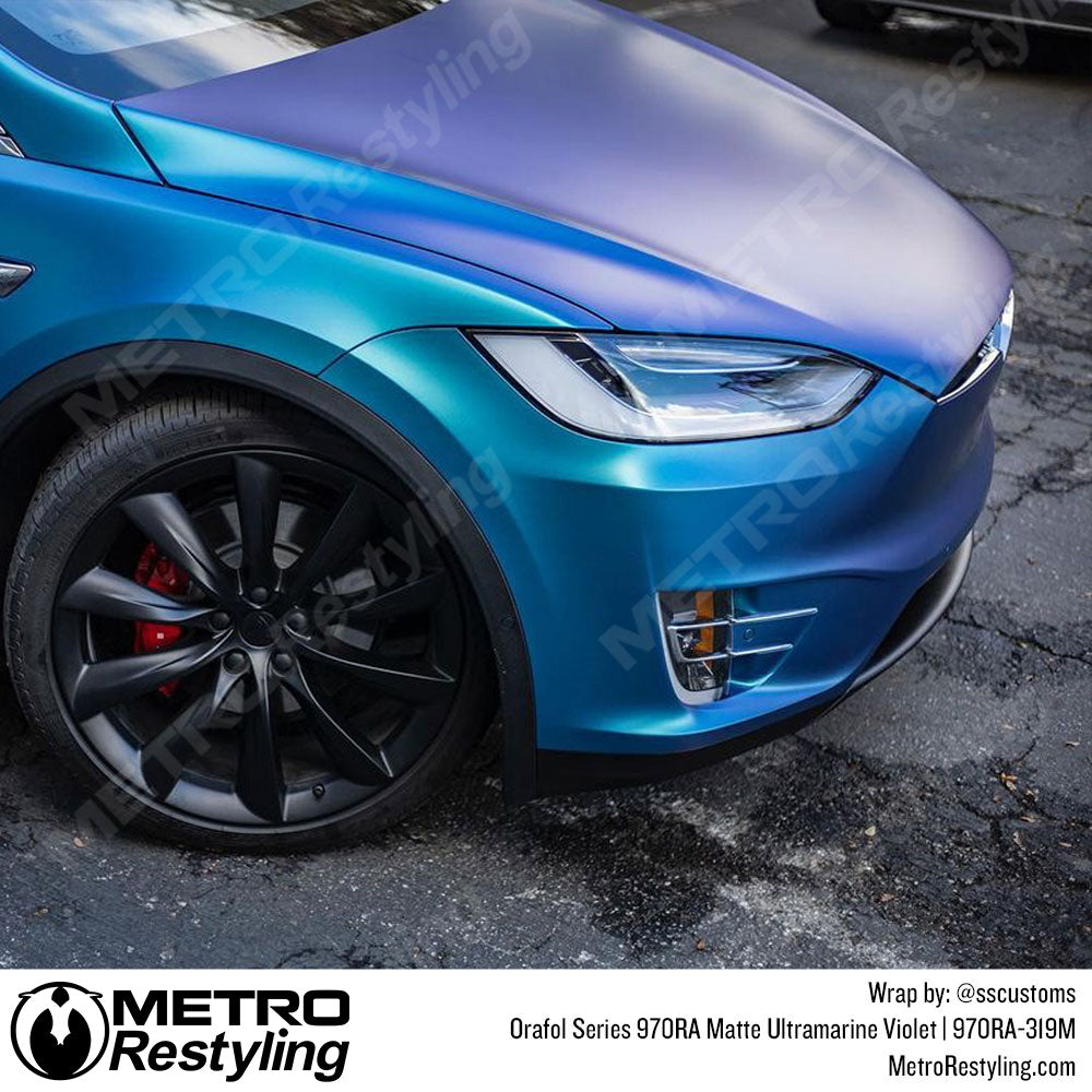 Matte Ultramarine violet tesla wrap