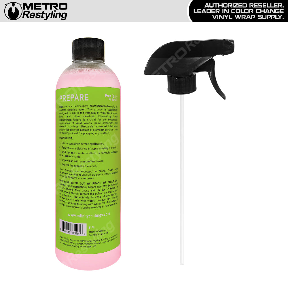 MFinity Prepare All Surface Prep Spray - 16oz bottle