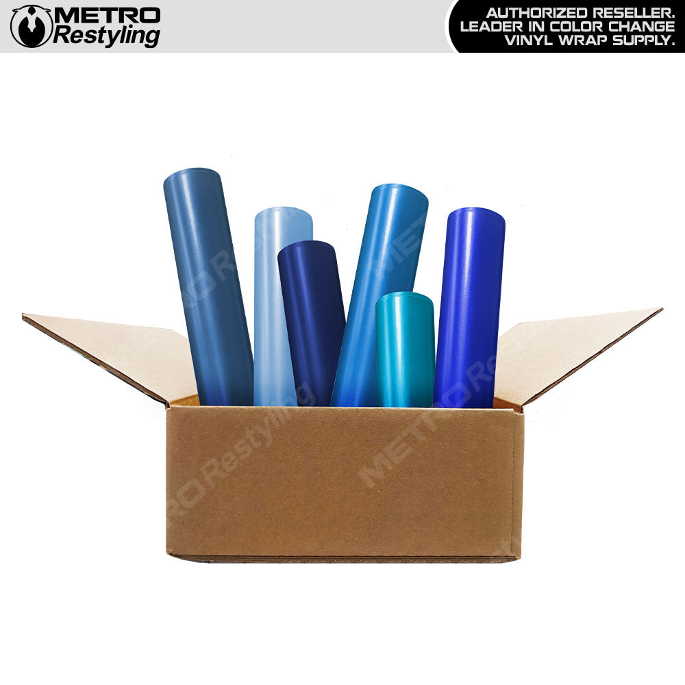 Blue Vinyl Wrap Remnant Box