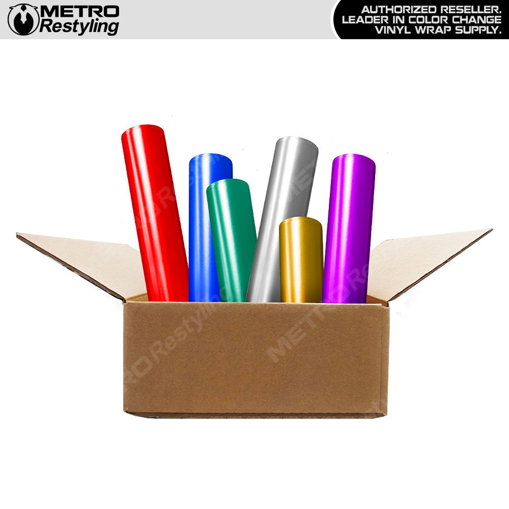 Chrome Vinyl Wrap Remnant Box