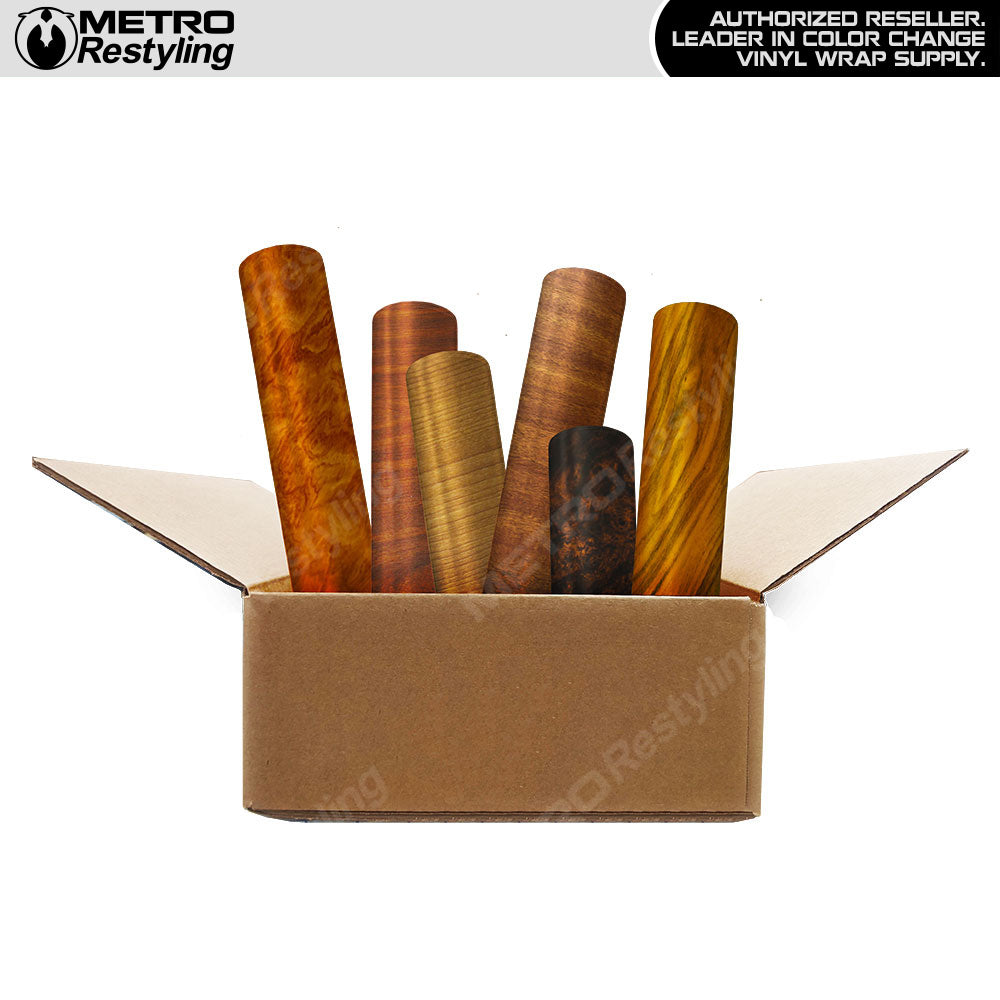 Woodgrain Vinyl Wrap Remnant Box
