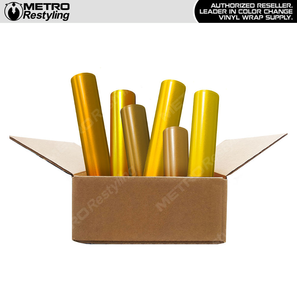 Gold Vinyl Wrap Remnant Box