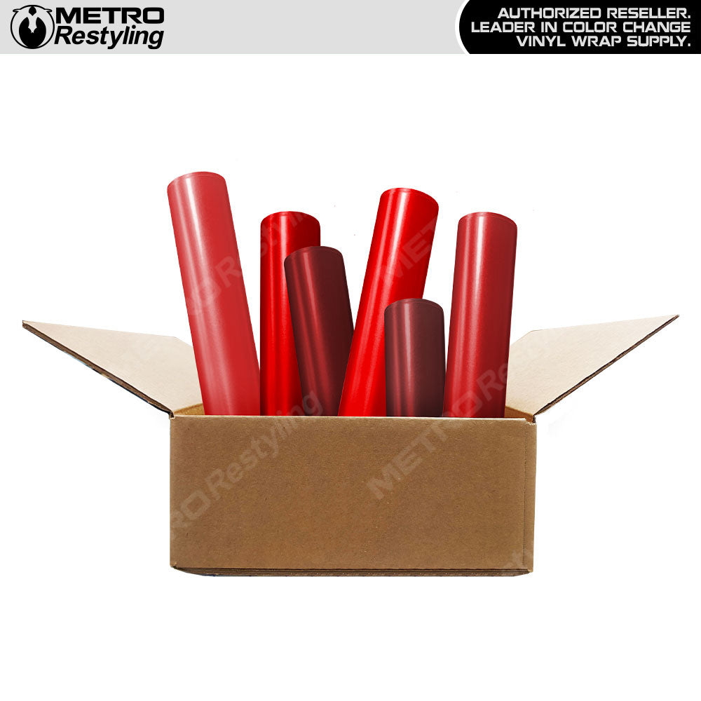 Red Vinyl Wrap Remnant Box