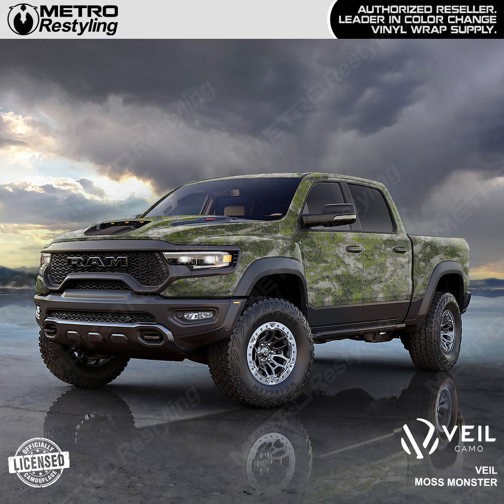 Veil Moss Monster Camo Truck Wrap